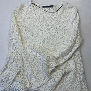 Zara Lace 70s Style Shirt